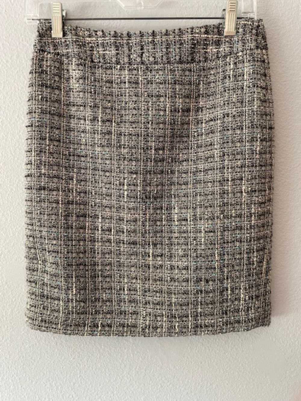 Ann Taylor Quiet Luxury Tweed Pencil Skirt |  Petite | Size 0P